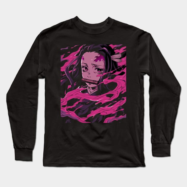 Demon Slayer Unleashed Long Sleeve T-Shirt by Crazy Frog GREEN